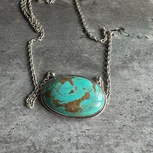 Turquoise and Silver Women's Necklace